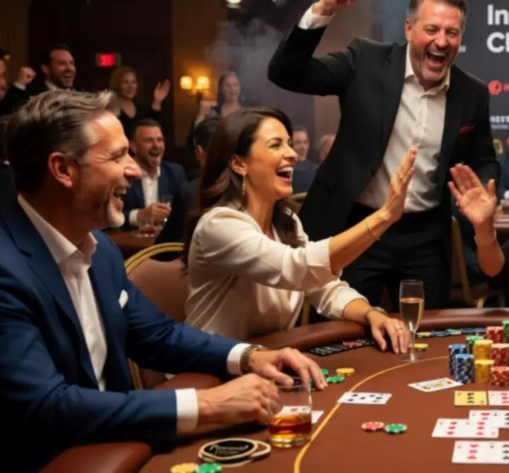 Zdjęcia z mobilnych wieczorów pokerowych organizowanych przez 
